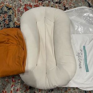 Snuggle Me Organic Sensory Infant Lounger with Cover
